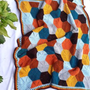 The Lexie Hexie Blanket Pattern is an easy-to-follow pattern to creating your very own crocheted hexagon blanket! The pattern includes step-by-step photos.